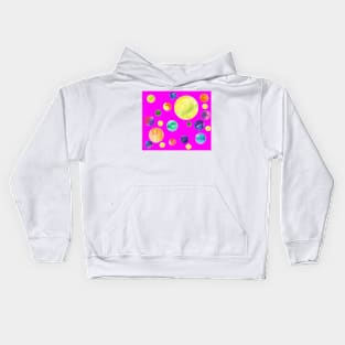 lilac dots design Kids Hoodie